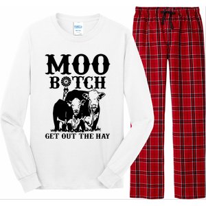 Cows Bitch Get Out The Hay Long Sleeve Pajama Set