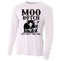 Cows Bitch Get Out The Hay Cooling Performance Long Sleeve Crew