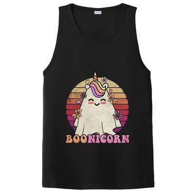 Cute Boonicorn Ghost Pink Bangs Unicorn Boo Groovy Halloween Gift PosiCharge Competitor Tank