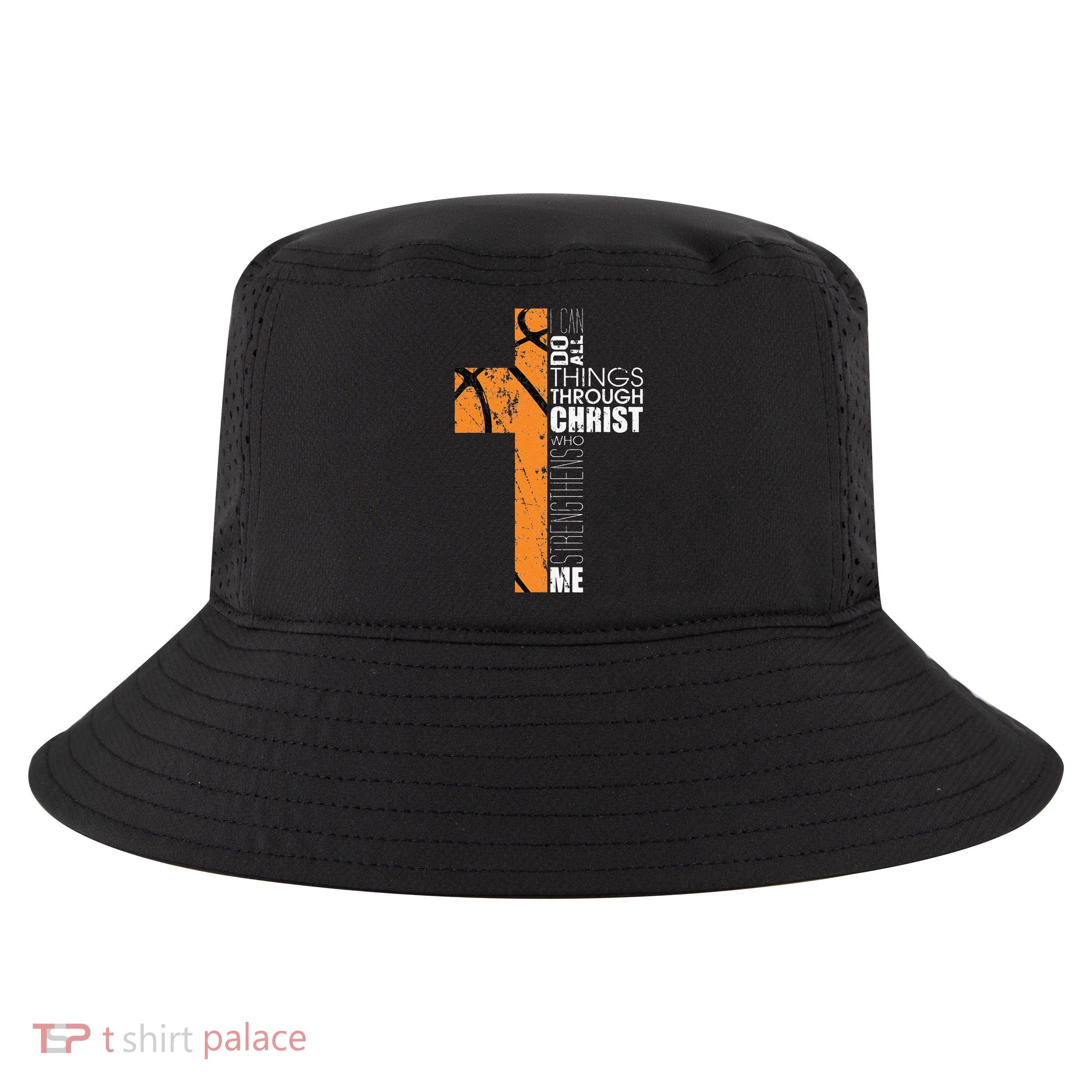 Christian Basketball Gifts Religious Verses Cool Comfort Performance Bucket Hat