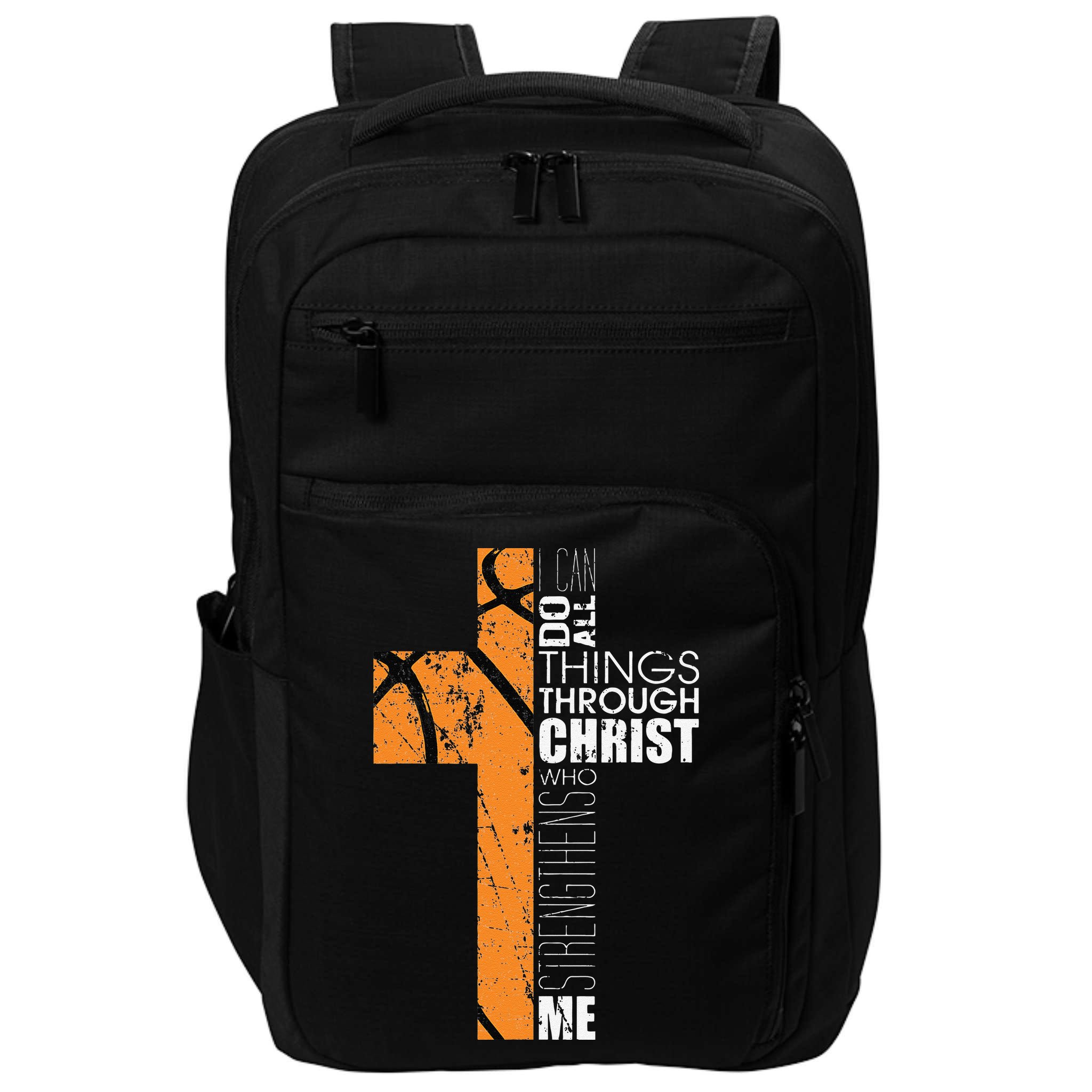 Christian Basketball Gifts Religious Verses Impact Tech Backpack