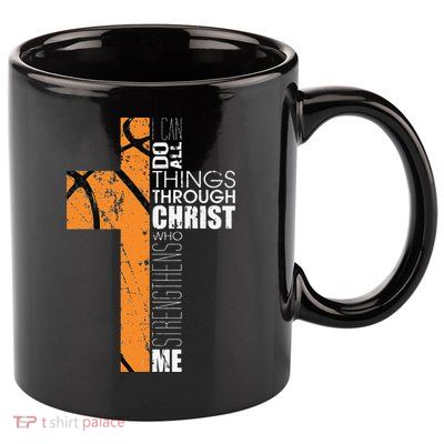 Christian Basketball Gifts Religious Verses 11oz C Handle Ceramic Mug