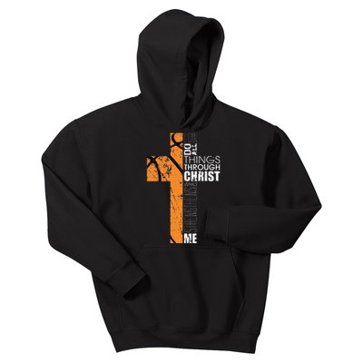 Christian Basketball Gifts Religious Verses Kids Hoodie