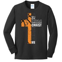 Christian Basketball Gifts Religious Verses Kids Long Sleeve Shirt