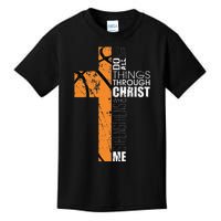 Christian Basketball Gifts Religious Verses Kids T-Shirt