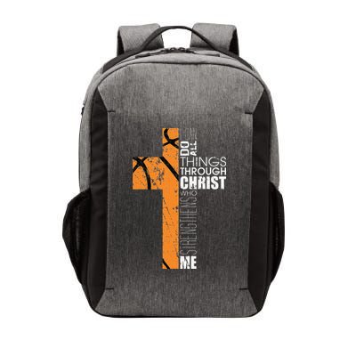 Christian Basketball Gifts Religious Verses Vector Backpack