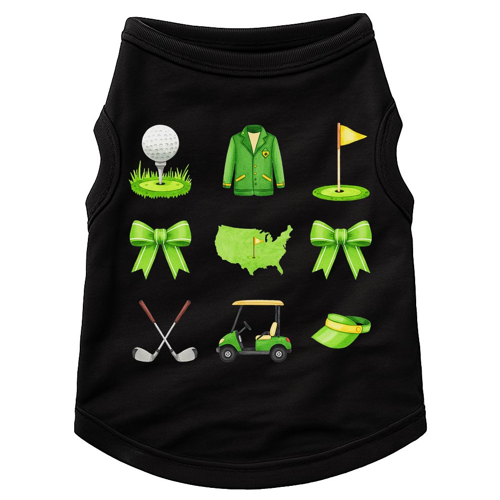 Coquette Bow Golf Tournament For Women Doggie Tank