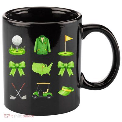 Coquette Bow Golf Tournament For Women 11oz C Handle Ceramic Mug