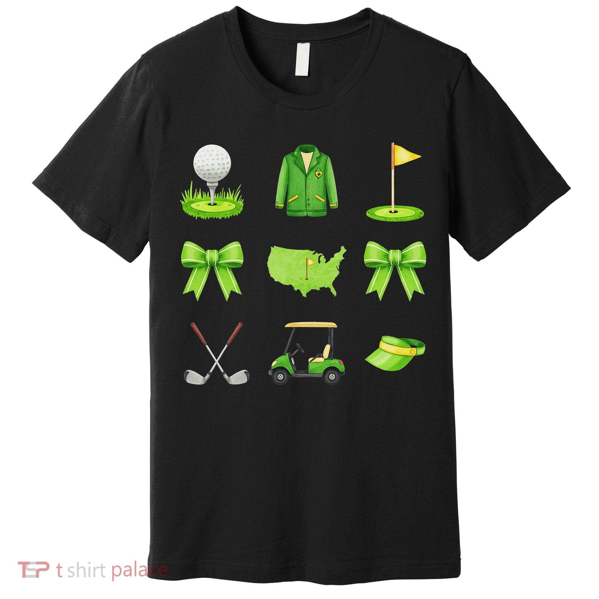 Coquette Bow Golf Tournament For Women Premium T-Shirt