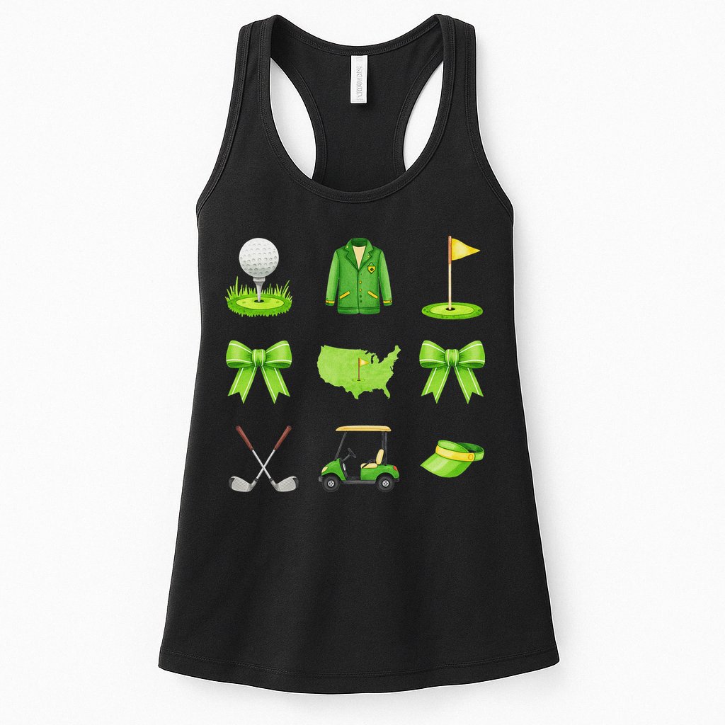 Coquette Bow Golf Tournament For Women Womens Tank Top