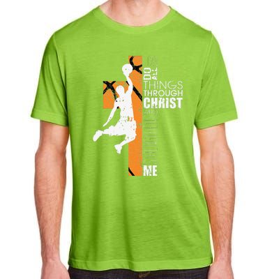 Christian Basketball Gift Philippians 413 Adult ChromaSoft Performance T-Shirt