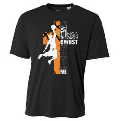 Christian Basketball Gift Philippians 413 Cooling Performance Crew T-Shirt