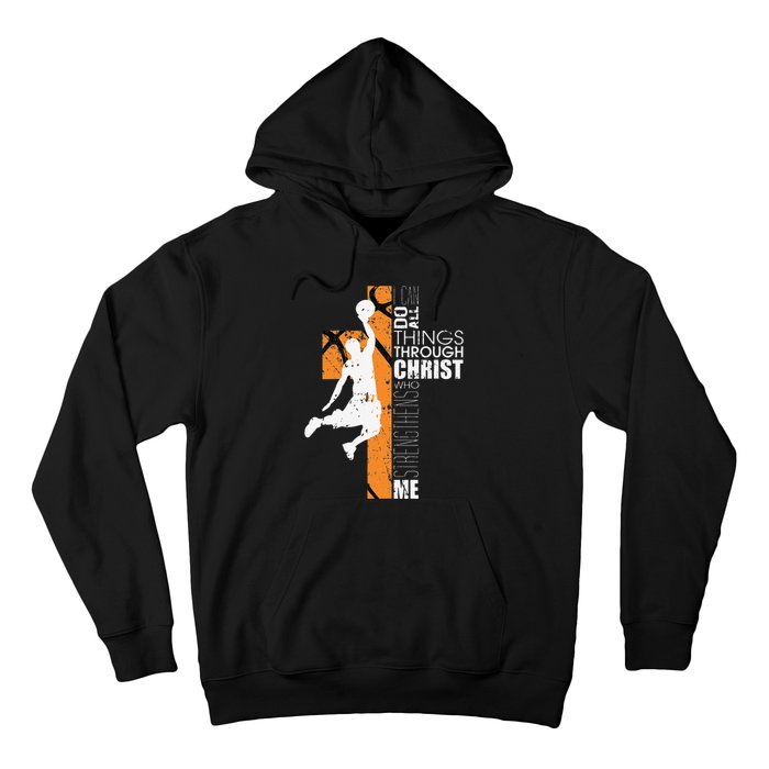 Christian Basketball Gift Philippians 413 Hoodie