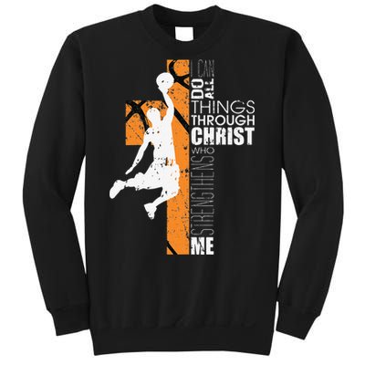 Christian Basketball Gift Philippians 413 Sweatshirt