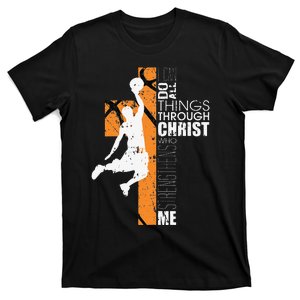 Christian Basketball Gift Philippians 413 T-Shirt