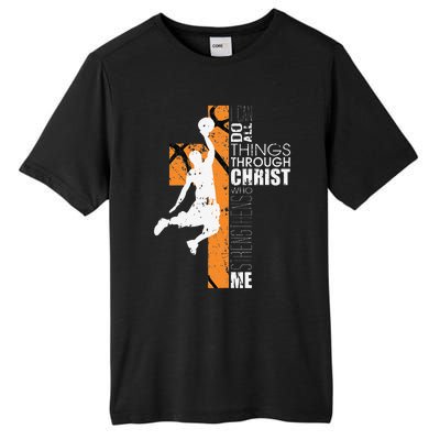 Christian Basketball Gift Philippians 413 Tall Fusion ChromaSoft Performance T-Shirt