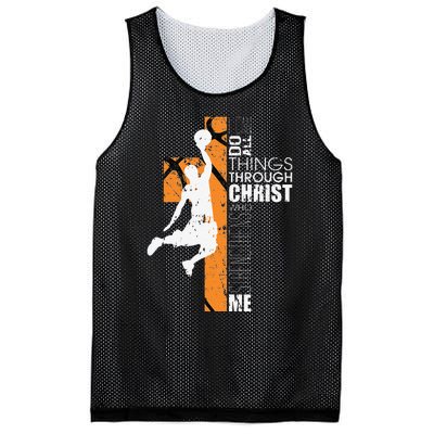 Christian Basketball Gift Philippians 413 Mesh Reversible Basketball Jersey Tank