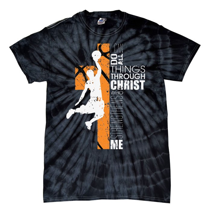 Christian Basketball Gift Philippians 413 Tie-Dye T-Shirt