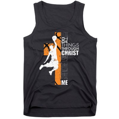 Christian Basketball Gift Philippians 413 Tank Top