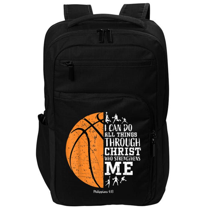 Christian Basketball Gift For Men Boys Kids Religious Gifts Impact Tech Backpack