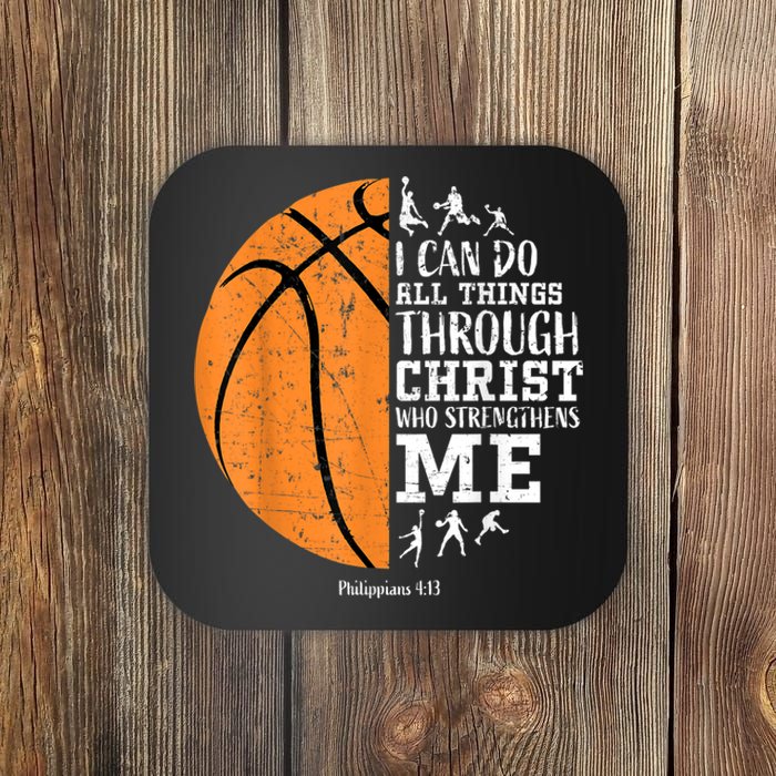 Christian Basketball Gift For Men Boys Kids Religious Gifts Coaster