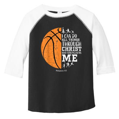 Christian Basketball Gift For Men Boys Kids Religious Gifts Toddler Fine Jersey T-Shirt