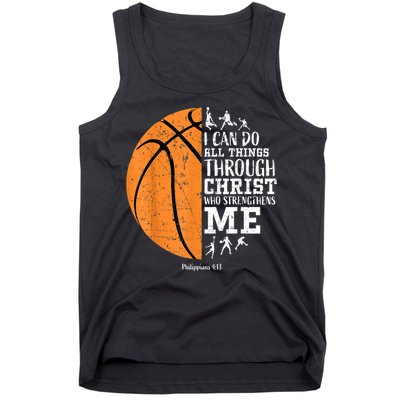 Christian Basketball Gift For Men Boys Kids Religious Gifts Tank Top