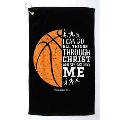 Christian Basketball Gift For Men Boys Kids Religious Gifts Platinum Collection Golf Towel