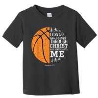 Christian Basketball Gift For Men Boys Kids Religious Gifts Toddler T-Shirt