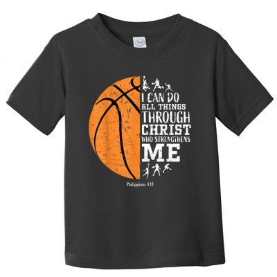 Christian Basketball Gift For Men Boys Kids Religious Gifts Toddler T-Shirt