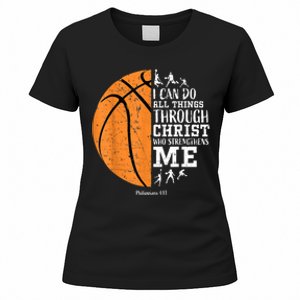 Christian Basketball Gift For Men Boys Kids Religious Gifts Women's T-Shirt