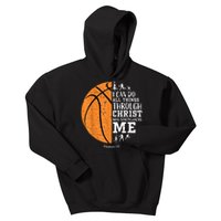 Christian Basketball Gift For Men Boys Kids Religious Gifts Kids Hoodie