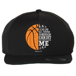 Christian Basketball Gift For Men Boys Kids Religious Gifts Wool Snapback Cap