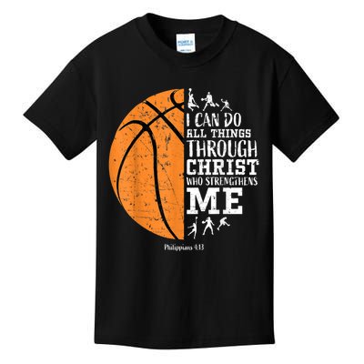 Christian Basketball Gift For Men Boys Kids Religious Gifts Kids T-Shirt