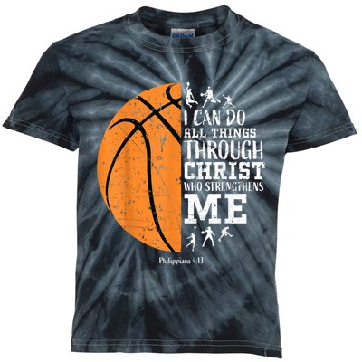 Christian Basketball Gift For Men Boys Kids Religious Gifts Kids Tie-Dye T-Shirt