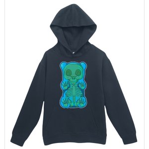 Classic Blue GUMMY BEAR Skeleton Anatomy Halloween Urban Pullover Hoodie