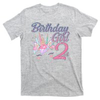 Cute Birthday Girl Second 2nd Birthday Unicorn T-Shirt