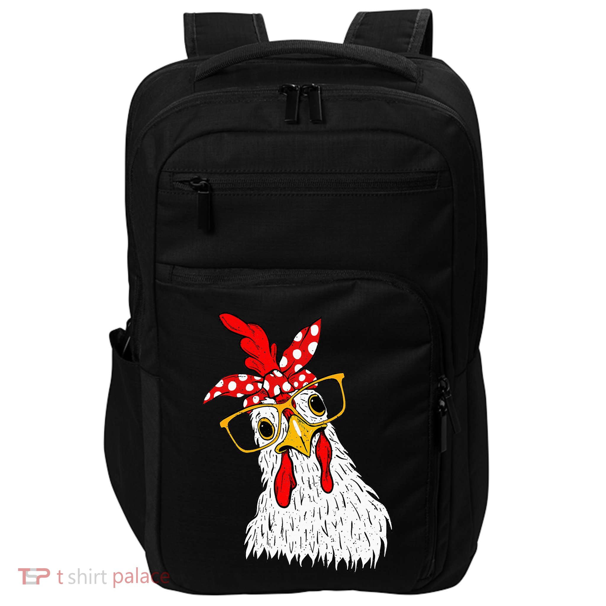 Chicken Bandana Girl Poultry Owner Rancher Farmer Backyard Impact Tech Backpack