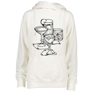 Cocktails Bartender Gift Womens Funnel Neck Pullover Hood