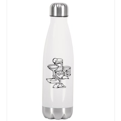 Cocktails Bartender Gift Stainless Steel Insulated Water Bottle