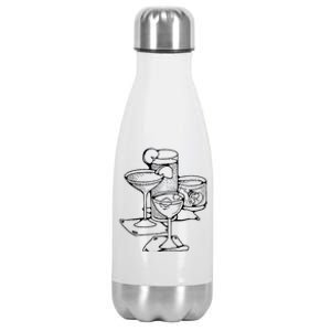 Cocktails Bartender Gift Stainless Steel Insulated Water Bottle