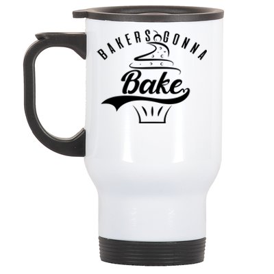 Cupcake Bakers Gonna Bake Gift Stainless Steel Travel Mug