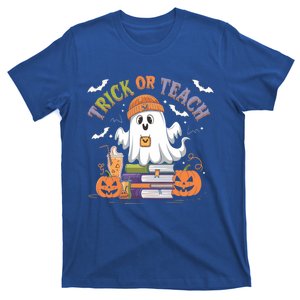 Coquette Bow Ghost Halloween Cute Ghost Trick Or Teach Candy Cute Gift T-Shirt