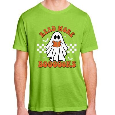 Cute Booooks Ghost Read More Books Funny Teacher Halloween Adult ChromaSoft Performance T-Shirt