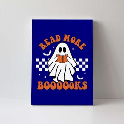 Cute Booooks Ghost Read More Books Funny Teacher Halloween Canvas