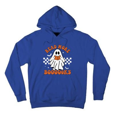 Cute Booooks Ghost Read More Books Funny Teacher Halloween Tall Hoodie