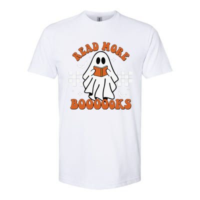 Cute Booooks Ghost Read More Books Funny Teacher Halloween Softstyle CVC T-Shirt