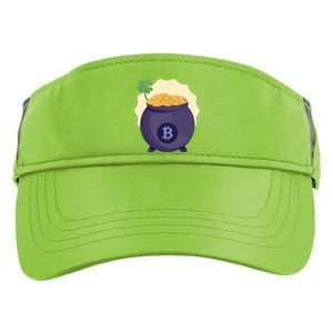 Crypto Bitcoin Gold St Patrick Adult Drive Performance Visor