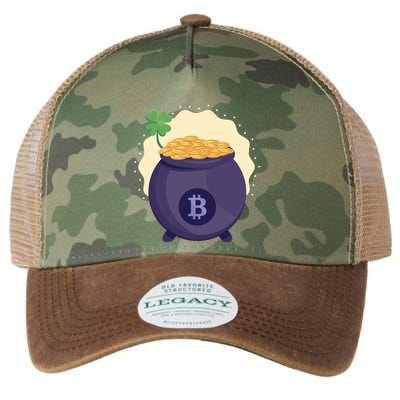 Crypto Bitcoin Gold St Patrick Legacy Tie Dye Trucker Hat