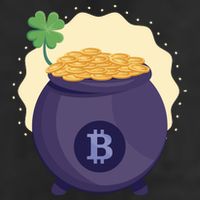 Crypto Bitcoin Gold St Patrick Cool Comfort Performance Bucket Hat